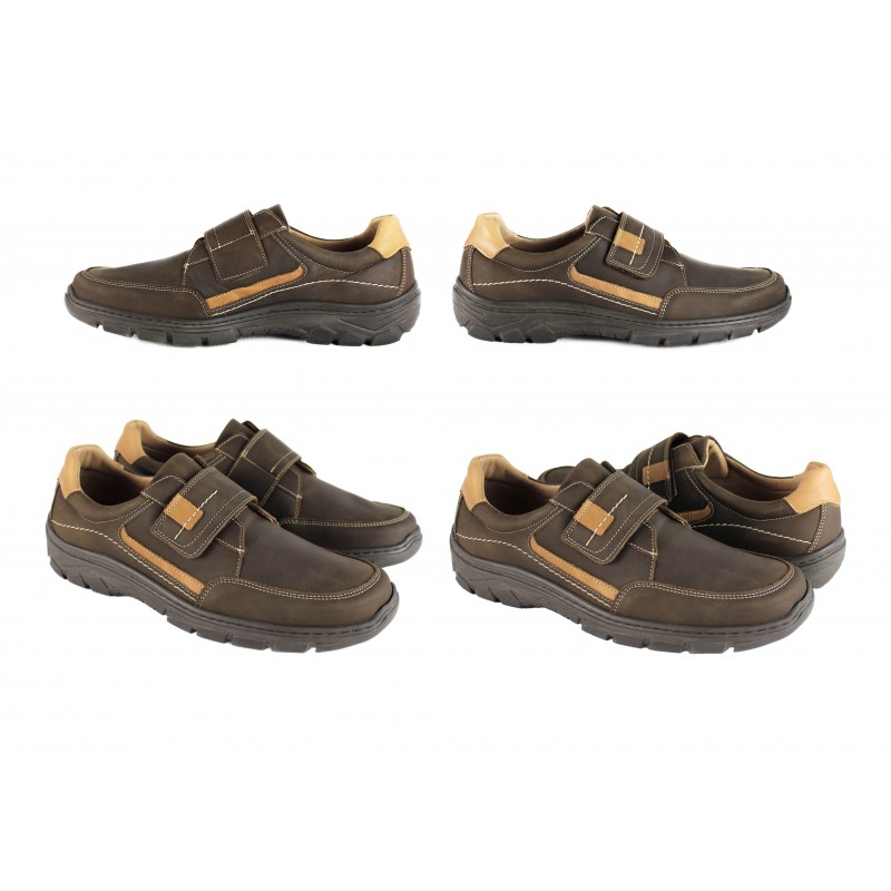 zerimar shoes Zapato de cuero con cierre de velcro modelo BICO Tienda