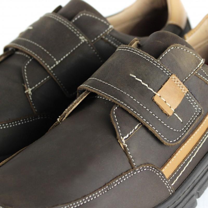 zerimar shoes Zapato de cuero con cierre de velcro modelo BICO Tienda