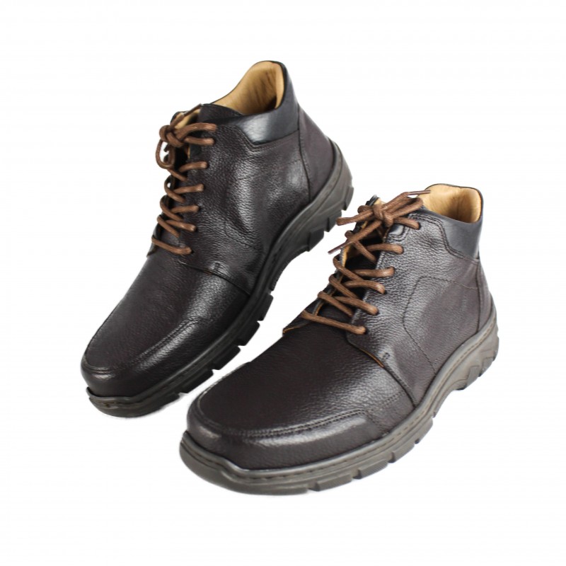 zerimar shoes Botín de cuero con cordones modelo SR Liquidación