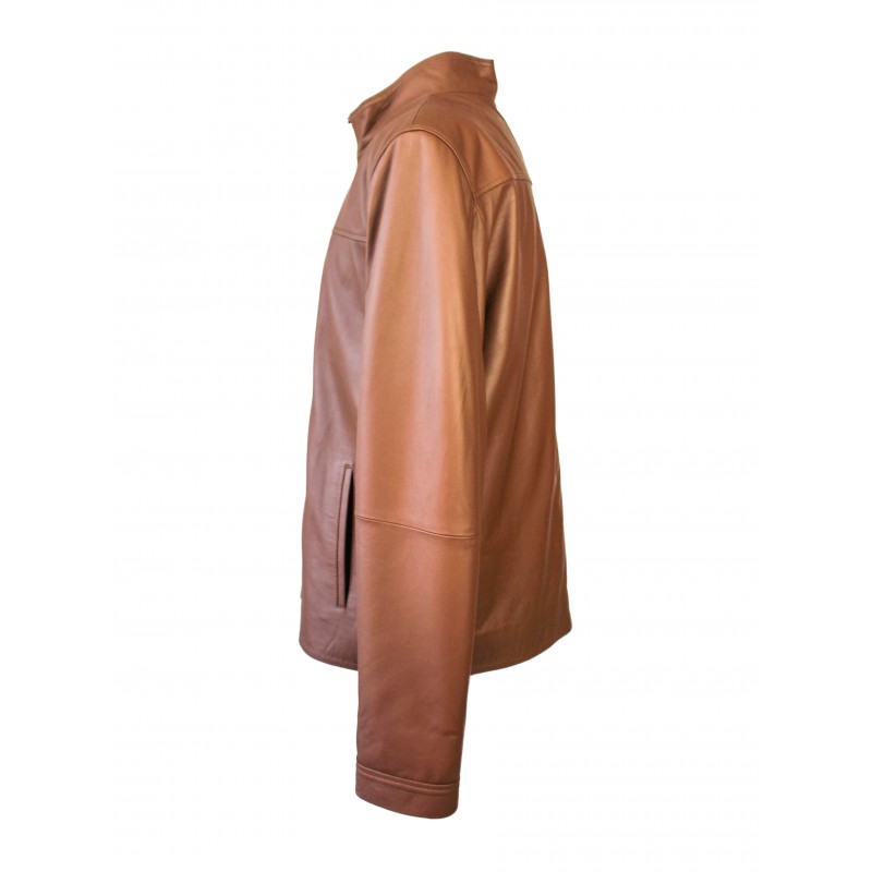 zerimar shoes Chaqueta de cuero con cremallera modelo PANPET Precio de fábrica