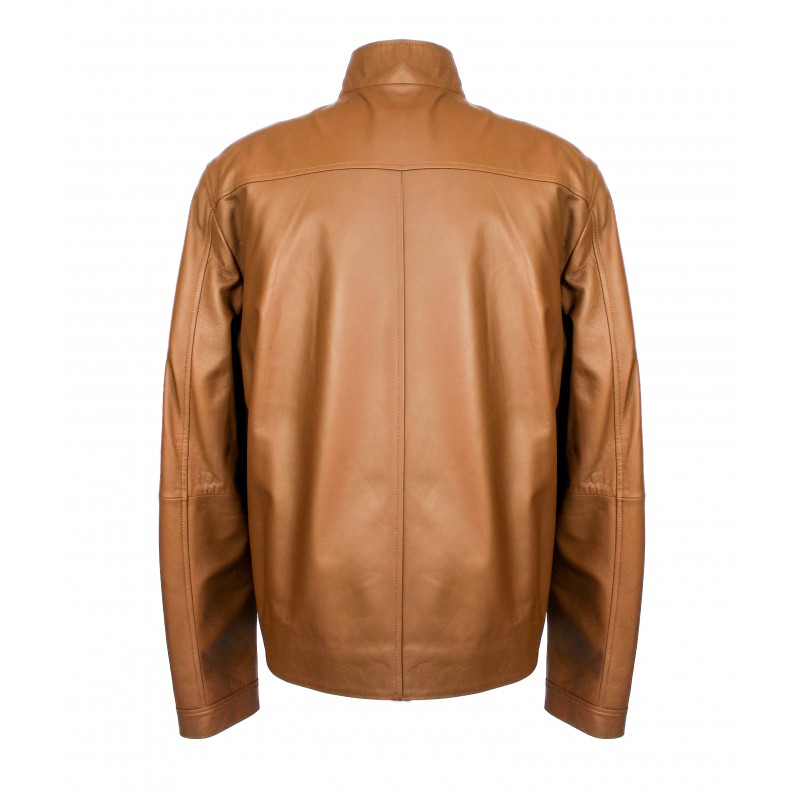 zerimar shoes Chaqueta de cuero con cremallera modelo PANPET Precio de fábrica