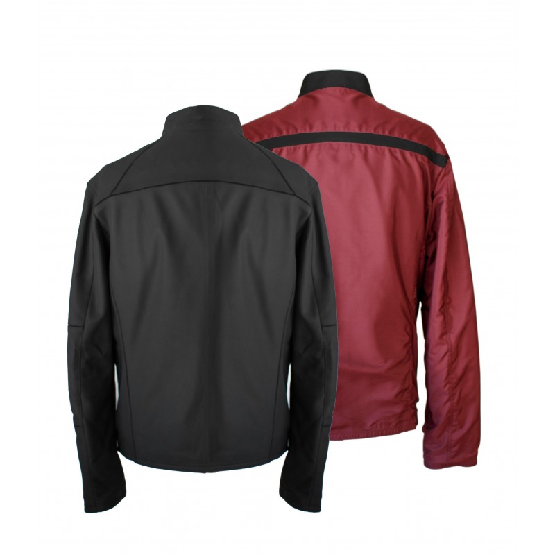 zerimar shoes Chaqueta de cuero reveresible bicolor BLAGRAN Oferta especial de fábrica