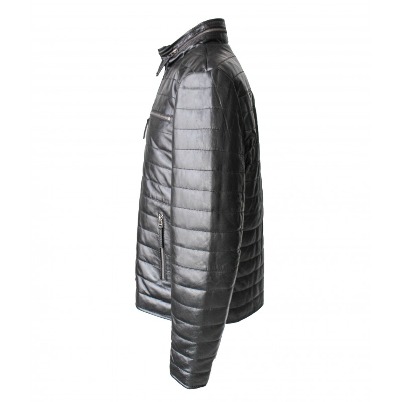 zerimar shoes Chaqueta de cuero con cremallera modelo FORMI Liquidación