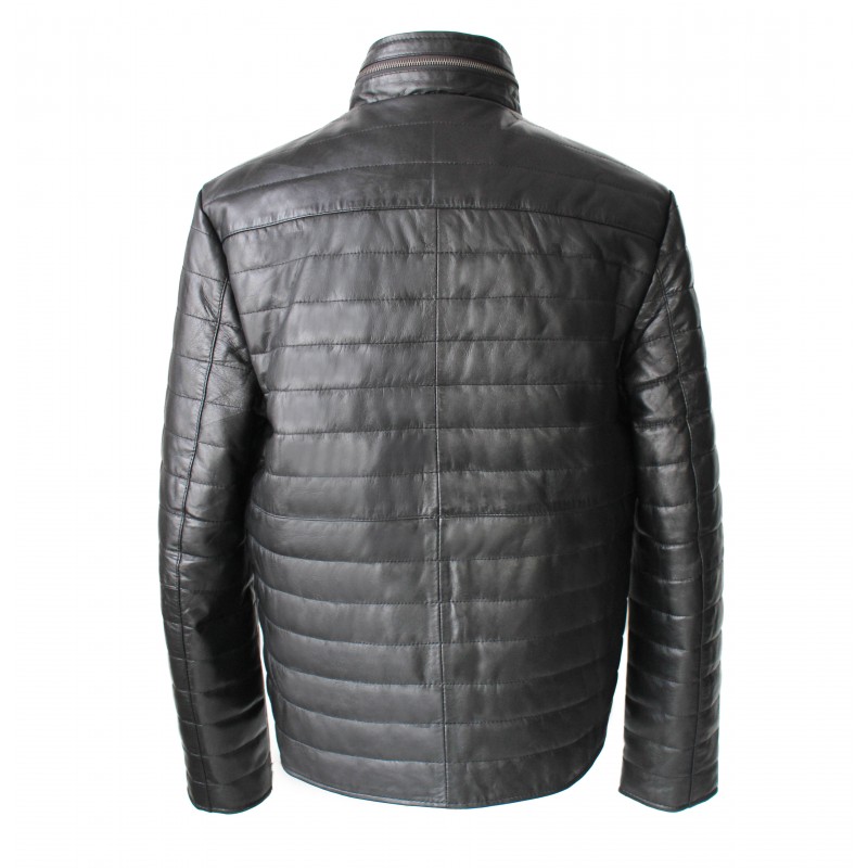 zerimar shoes Chaqueta de cuero con cremallera modelo FORMI Liquidación