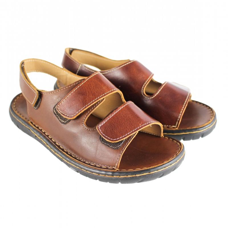 zerimar shoes Sandalia de piel ajustable con velcro modelo JUKONO En oferta
