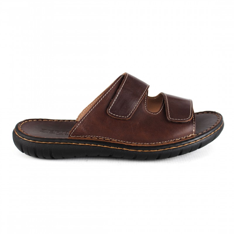 zerimar shoes Sandalia de piel ajustable con velcro modelo JOUSKA Libre de impuestos