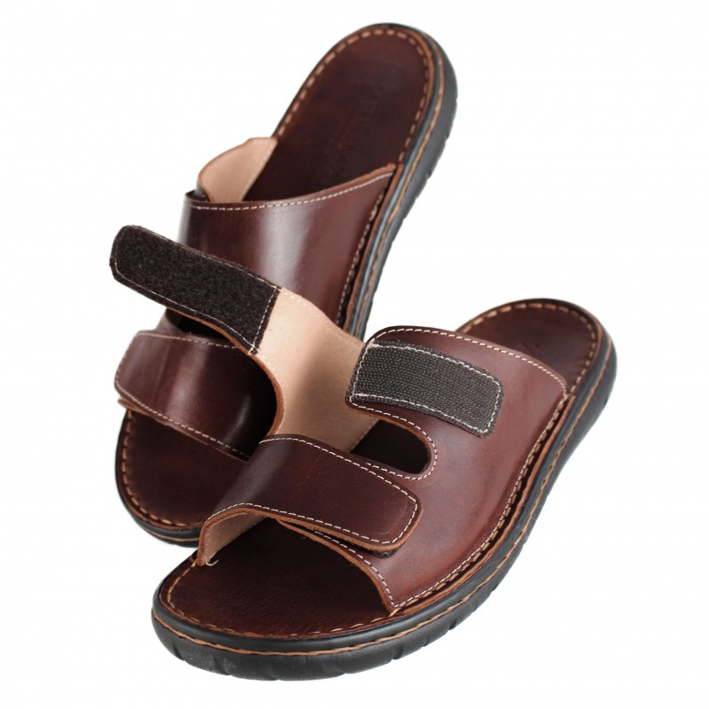 zerimar shoes Sandalia de piel ajustable con velcro modelo JOUSKA Libre de impuestos