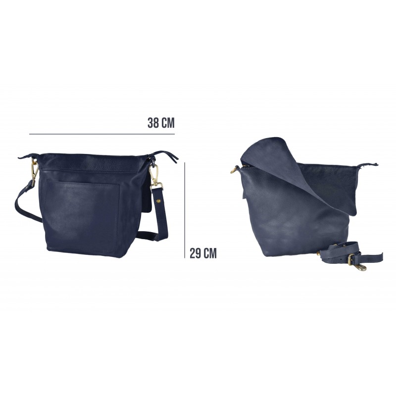 zerimar shoes Bolso de bandolera con solapa y cremallera VANDER 29x38 cm Descuentos del mes