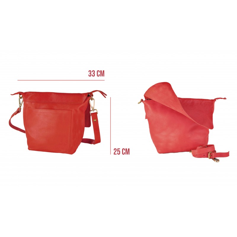 zerimar shoes Bolso de bandolera con solapa y cremallera SILCO 25x33 cm Oferta exclusiva
