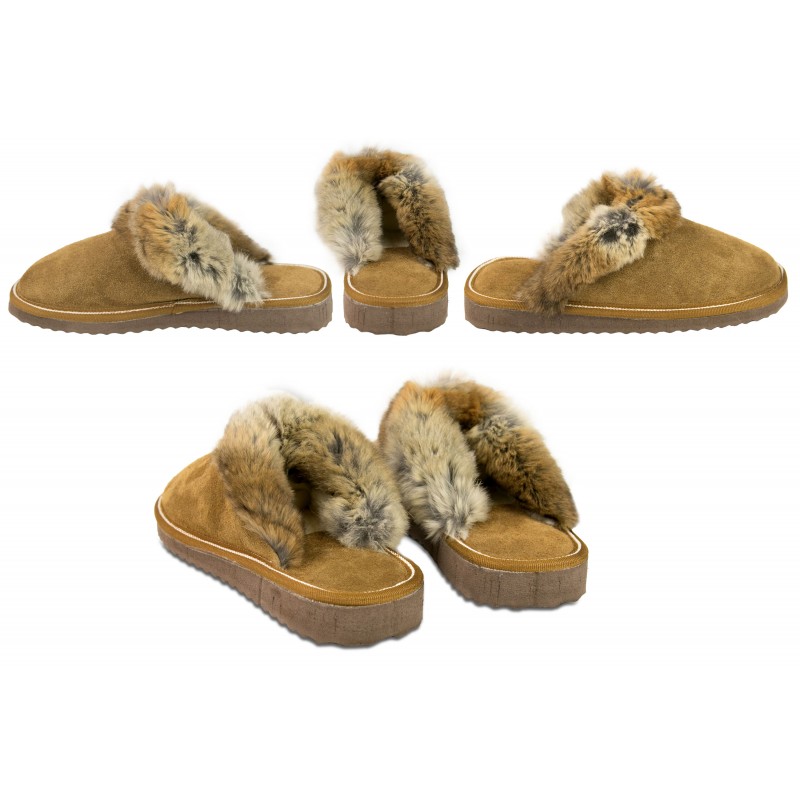 zerimar shoes Zapatillas abiertas de piel Double Face invierno Rebajas de fin de temporada