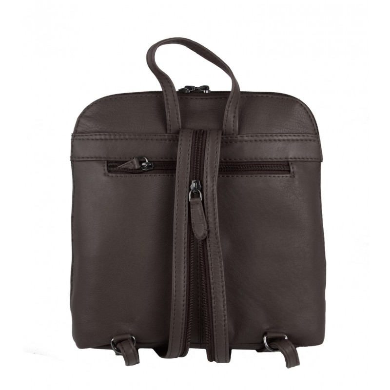 zerimar shoes Mochila de piel natural de mujer estilo casual 25x24x6 cm Outlet
