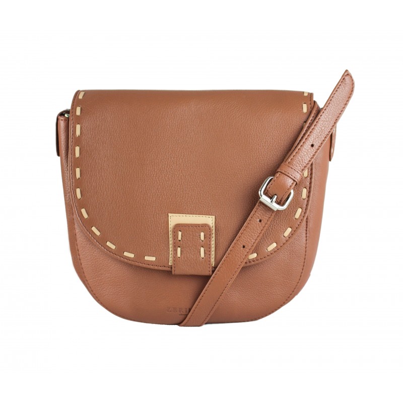zerimar shoes Bolso de piel detalle beige con doble asa 23x6x23 cm Gran oferta