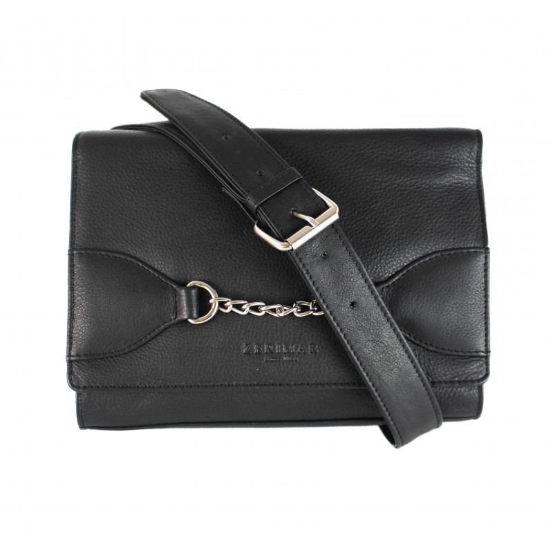 zerimar shoes Bolso bandolera de piel detalle cadena 23x5x17 cm Rebajas baratas