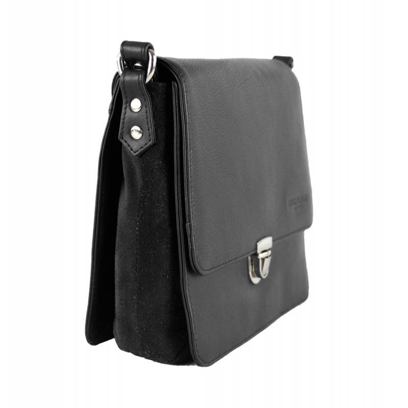 zerimar shoes Bolso bandolera de piel combinado 23x5x21 cm Rebajas de fábrica