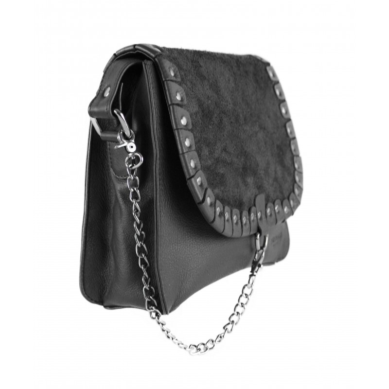zerimar shoes Bolso bandolera de piel con tachuelas 24x8x20 cm Los más vendidos