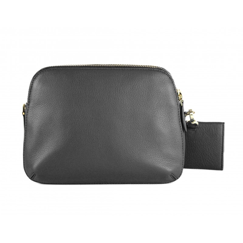 zerimar shoes Bolso de piel con doble cremallera 24x9x17 cm Descuento