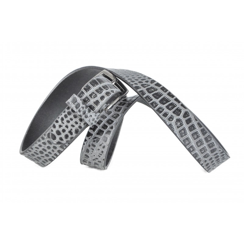 zerimar shoes Cinturon de piel grabado modelo CRYSIS Liquidación