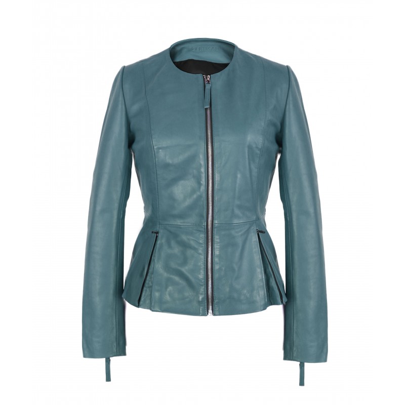 zerimar shoes Chaqueta de piel con cremalleras modelo OPEN Oferta especial