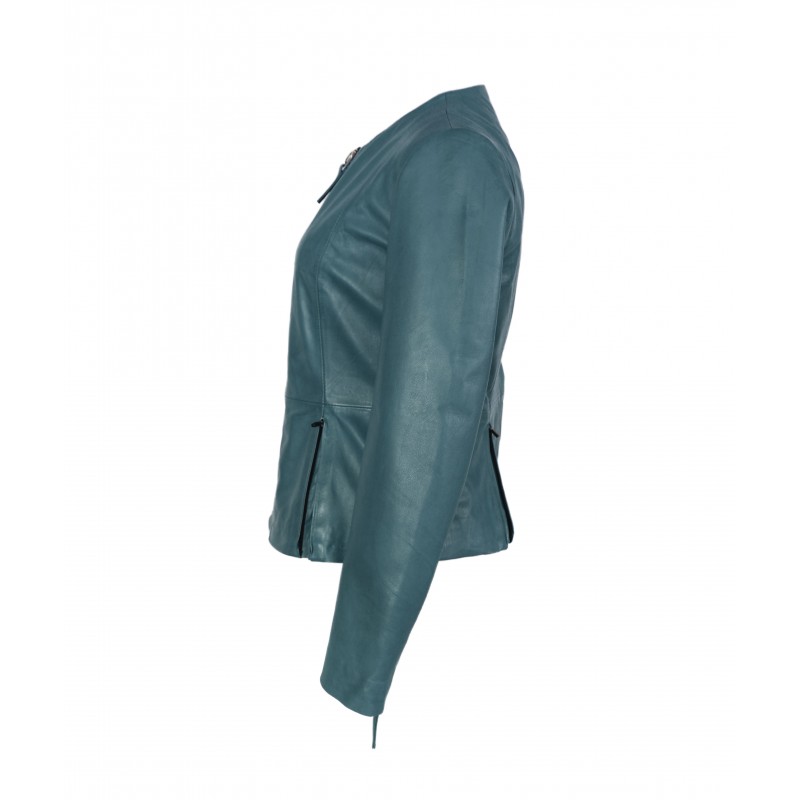 zerimar shoes Chaqueta de piel con cremalleras modelo OPEN Oferta especial