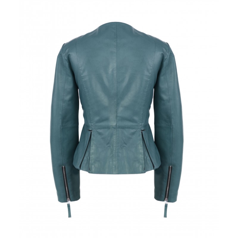zerimar shoes Chaqueta de piel con cremalleras modelo OPEN Oferta especial