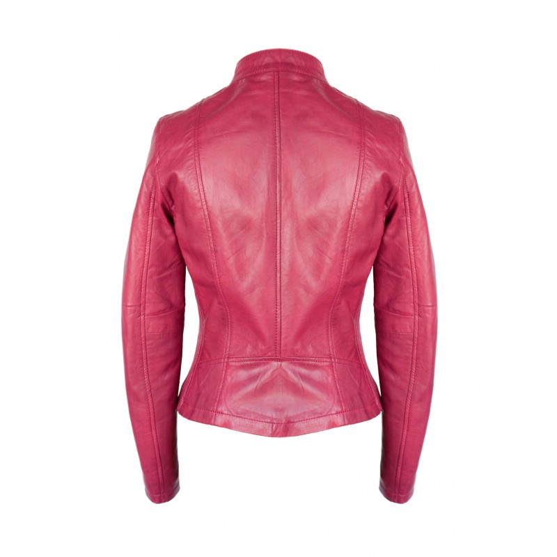 zerimar shoes Chaqueta de piel con laterales elásticos modelo OCHO Envío gratis