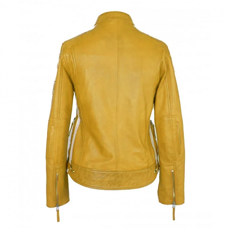 zerimar shoes Chaqueta heavy de piel con parches modelo 120 Últimos 3 días