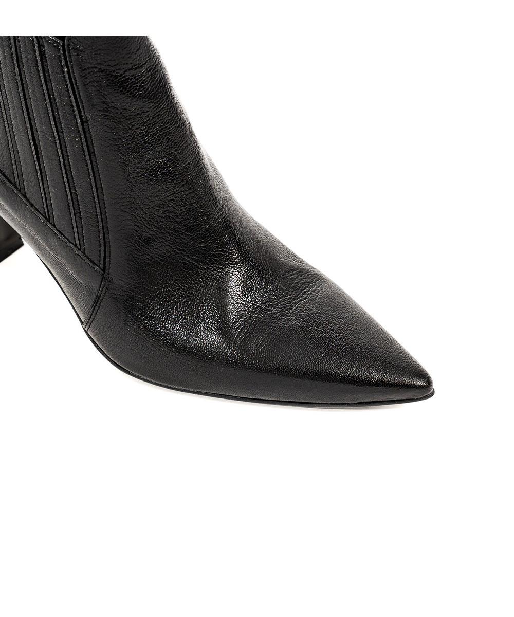 zinda Botin chelsea de piel suave negra En oferta